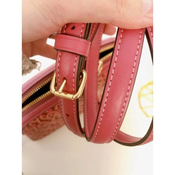 Coach CF343 Madi Crossbody With Coach Monogram Print IN Rouge - Picture 6 of 7